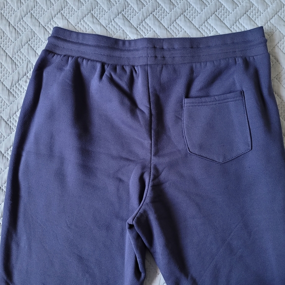 Men's Fleece Navy Blue Jogger Pants - Picture 4 of 8
